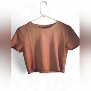 Brown Crop Top